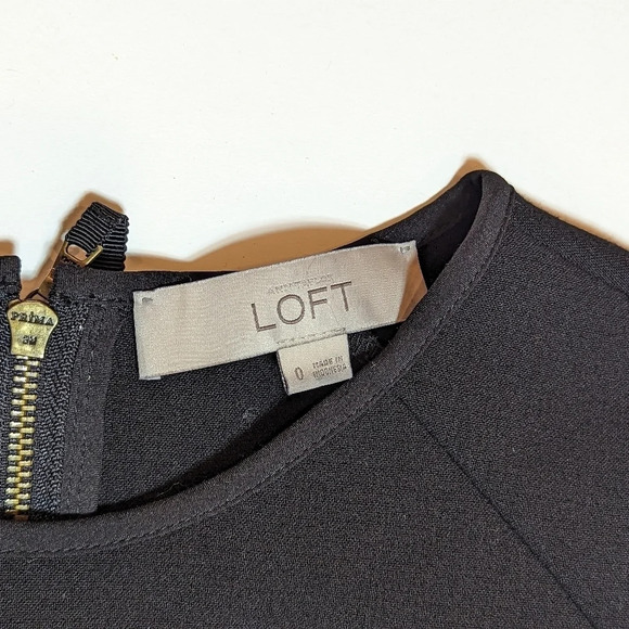 Loft Ann Taylor Black Sleeveless Sheath Bodycon Dress Woman 0 - Picture 6 of 11